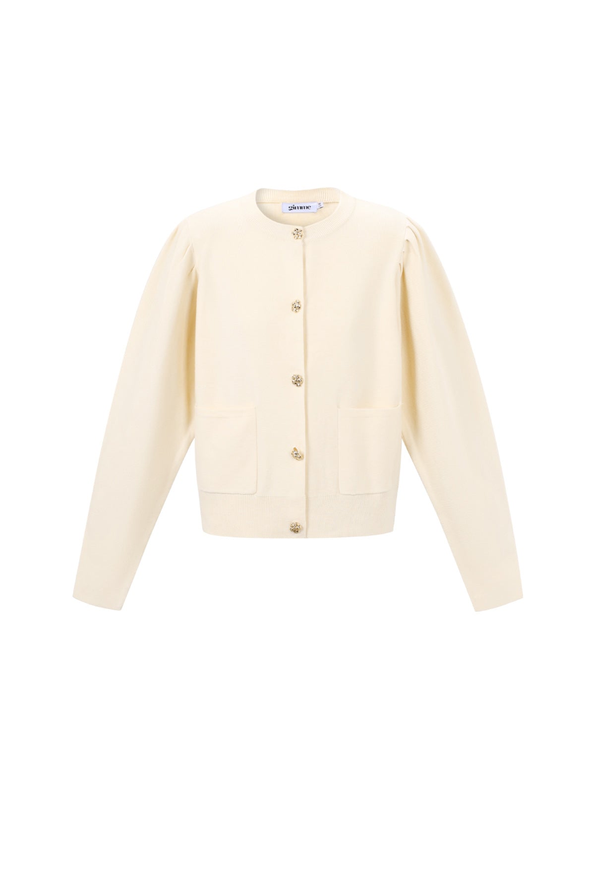 Vest met bloemen knopen