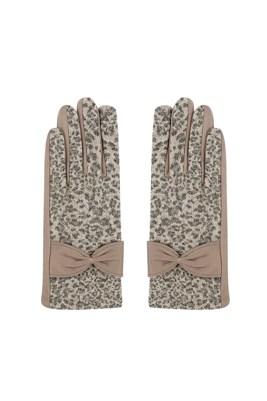 Leopard chic handschoenen
