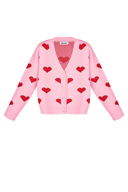 Heartbreaker vest - Roze rood