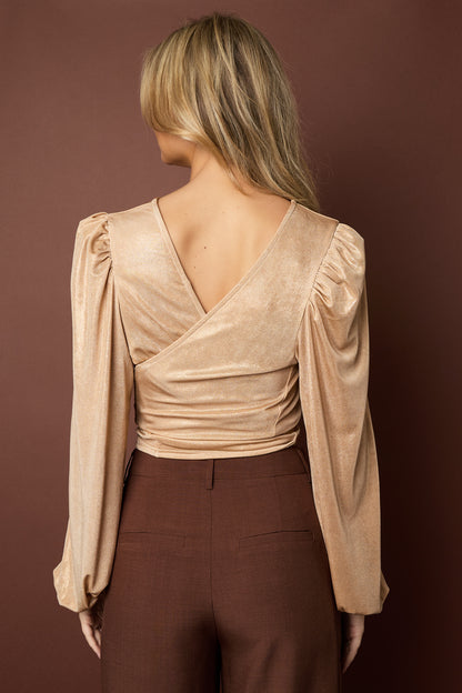 Polyestervezel (polyester) Tops met lange mouwen Effen kleur Sexy herfst/winterkleding