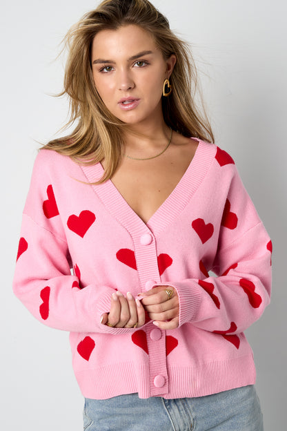 Heartbreaker vest - Roze rood