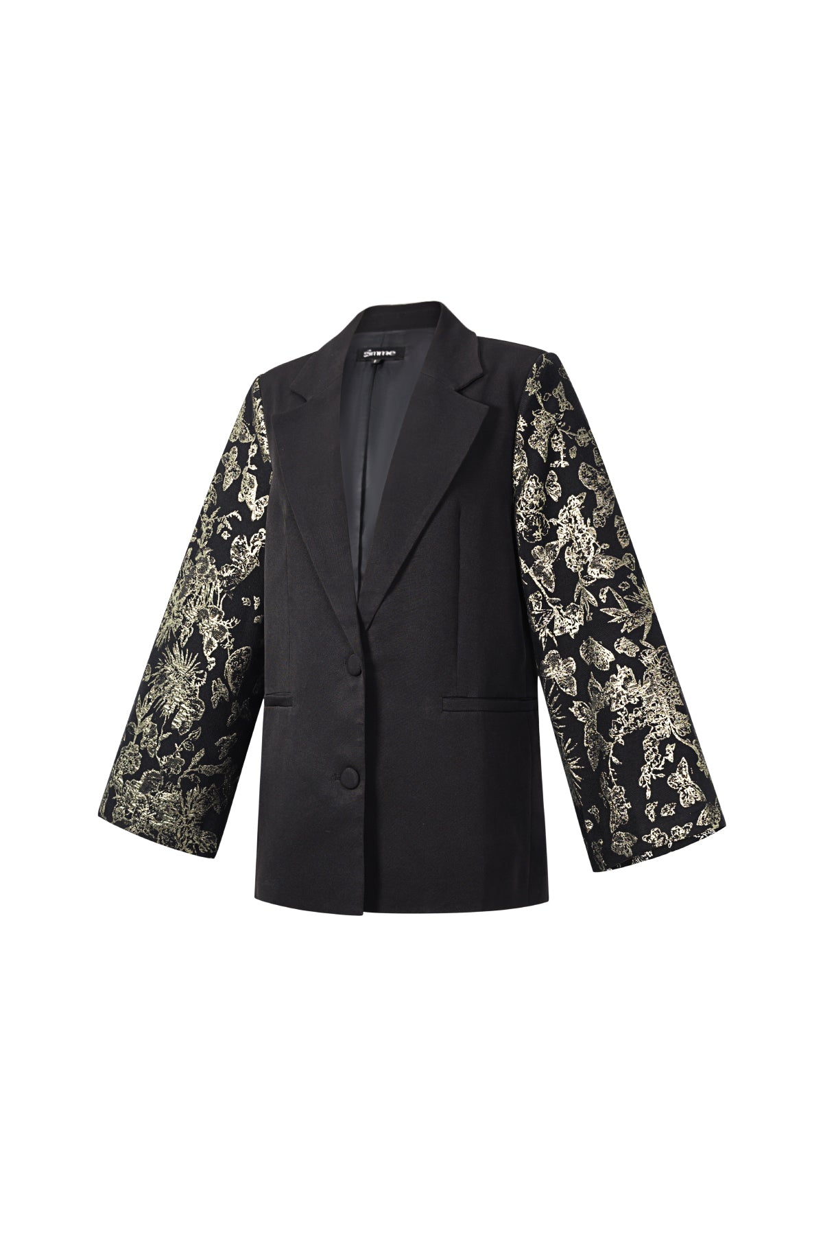 Feestelijke blazer jacquardmouwen